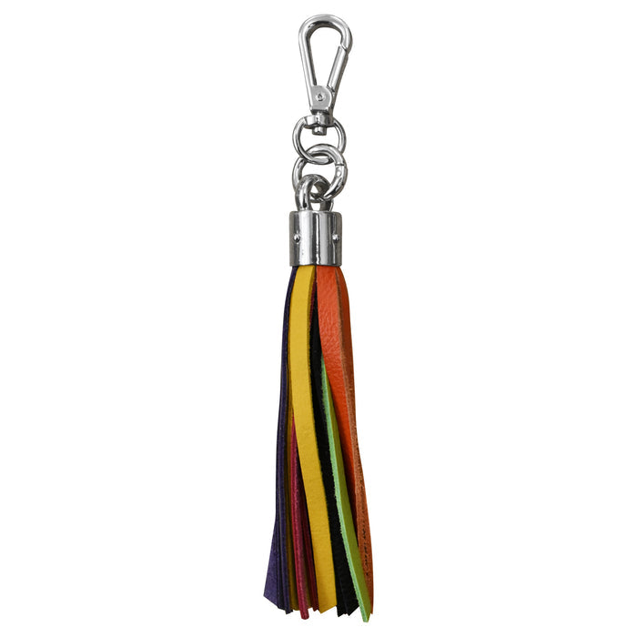 6 INCH LEATHER TASSEL KEYCHAIN