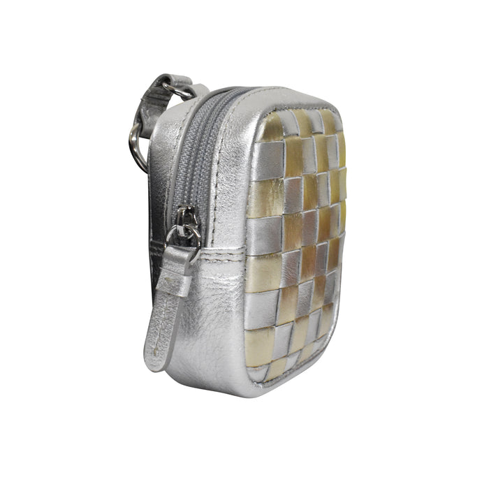 6718 CHECKERBOARD RECTANGLE POUCH CHARM