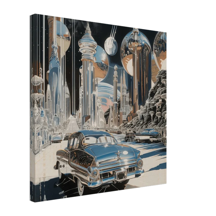 A Chrome World - Shop Ai Art WebShop - Digital Art online Store