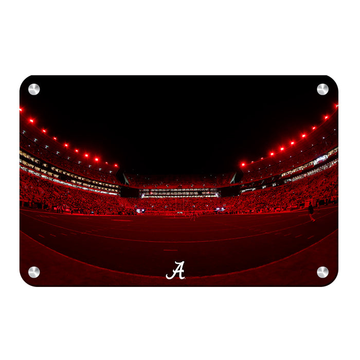 Alabama Crimson Tide - Alabama Crimson Lights - College Wall Art #Metal