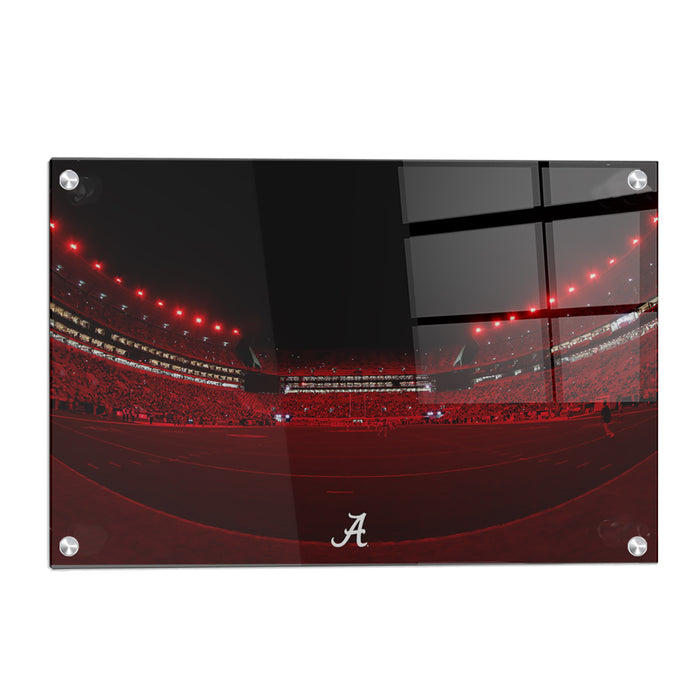 Alabama Crimson Tide - Alabama Crimson Lights - College Wall Art #Acrylic