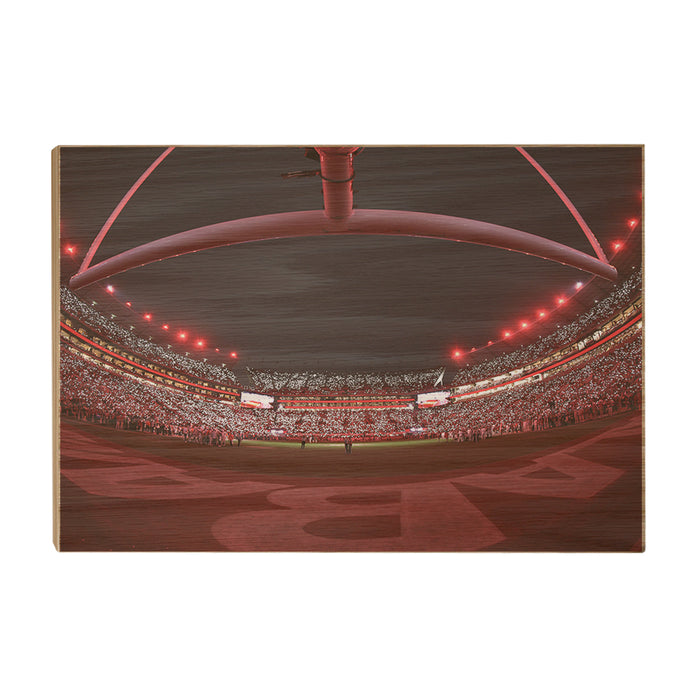 Alabama Crimson Tide - Alabama Lights - College Wall Art #Wood