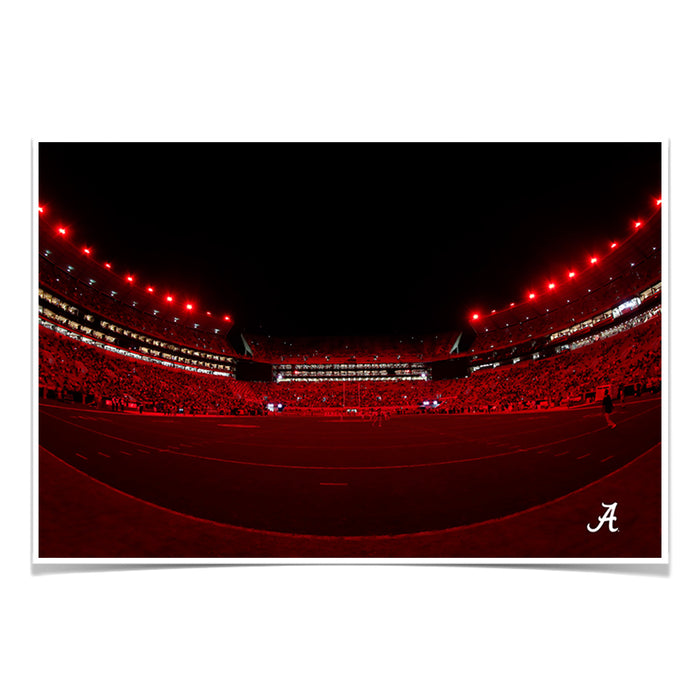 Alabama Crimson Tide - Alabama Lights - College Wall Art #Poster