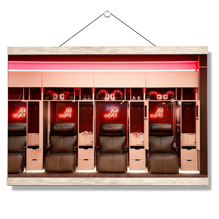 Alabama Crimson Tide - Alabama Lockers - College Wall Art #Hanging Canvas