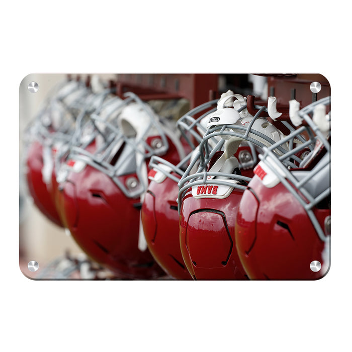 Alabama Crimson Tide - Bama Helmets - College Wall Art #Metal