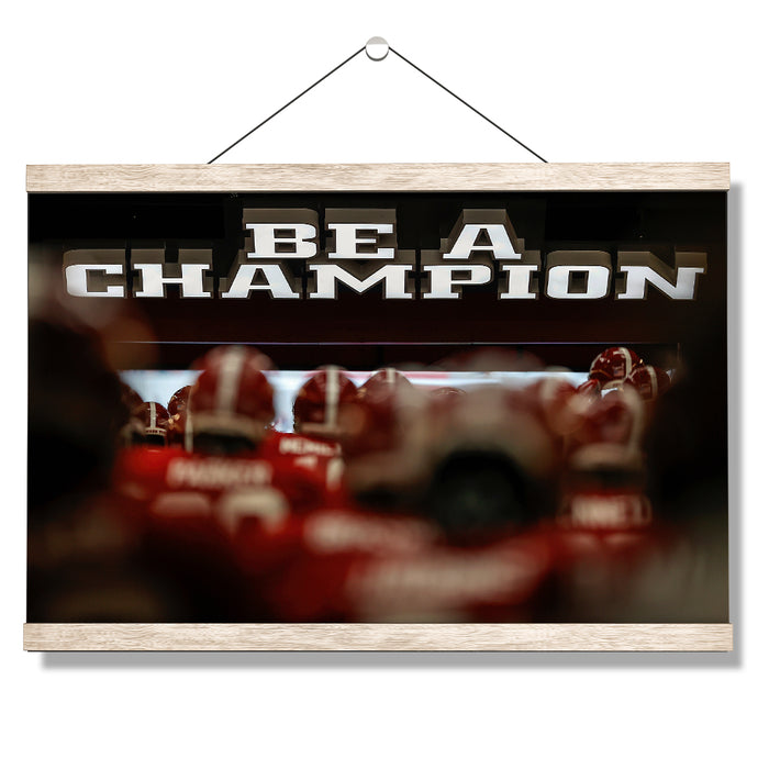 Alabama Crimson Tide - Bryant-Denny Aerial Bama - College Wall Art #Hanging Canvas