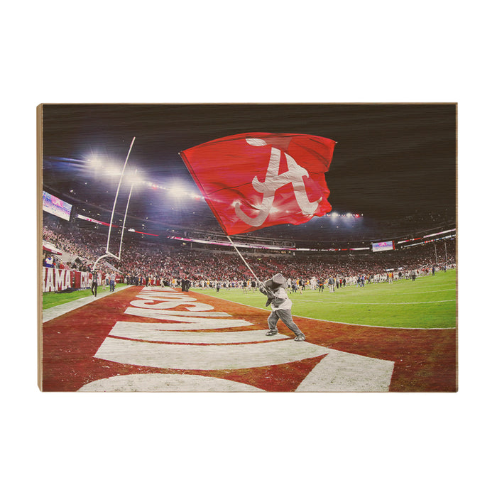 Alabama Crimson Tide - Big Al Crimson Tide Win - College Wall Art #Wood