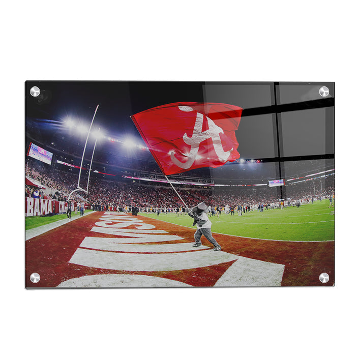 Alabama Crimson Tide - Big Al Crimson Tide Win - College Wall Art #Acrylic