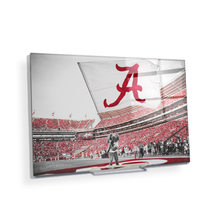 Alabama Crimson Tide - Big Al Flag - College Wall Art #Acrylic Mini