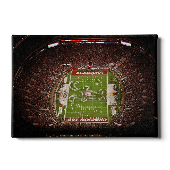 Alabama Crimson Tide - Bryant-Denny Alabama Crimson Tide Aerial - College Wall Art #Canvas