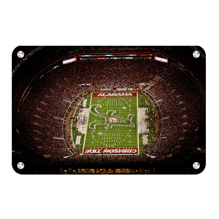 Alabama Crimson Tide - Bryant-Denny Alabama Crimson Tide Aerial - College Wall Art #Metal