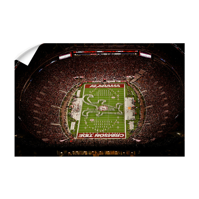 Alabama Crimson Tide - Bryant-Denny Alabama Crimson Tide Aerial - College Wall Art #Wall Decal