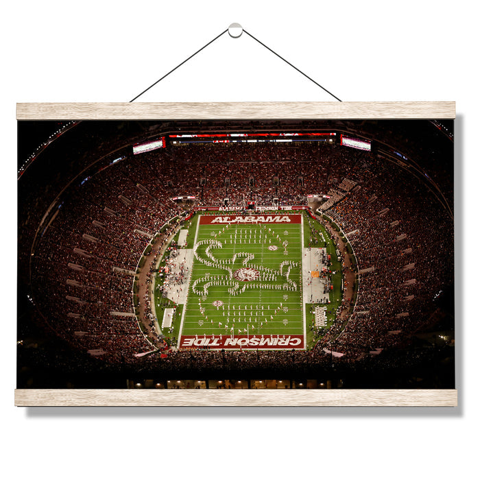 Alabama Crimson Tide - Bryant-Denny Alabama Crimson Tide Aerial - College Wall Art #Hanging Canvas