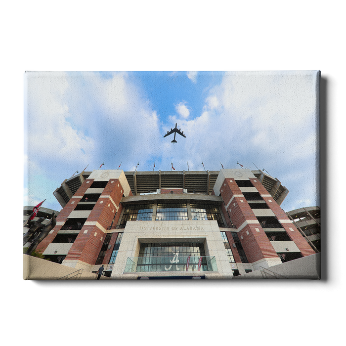 Alabama Crimson Tide - Bryant-Denny Flyover - College Wall Art #Canvas