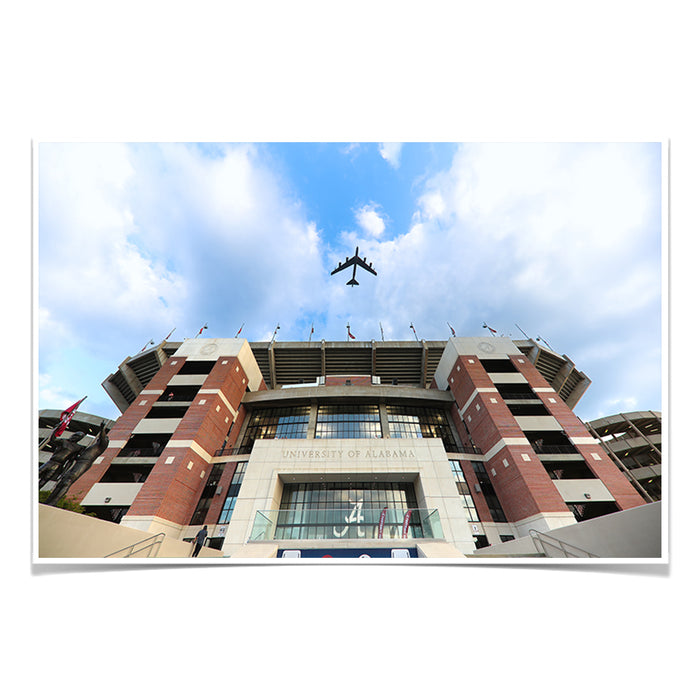 Alabama Crimson Tide - Bryant-Denny Flyover - College Wall Art #Poster