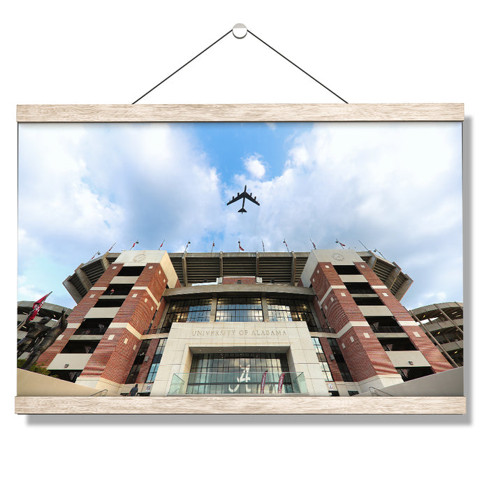 Alabama Crimson Tide - Bryant-Denny Flyover - College Wall Art #Hanging Canvas