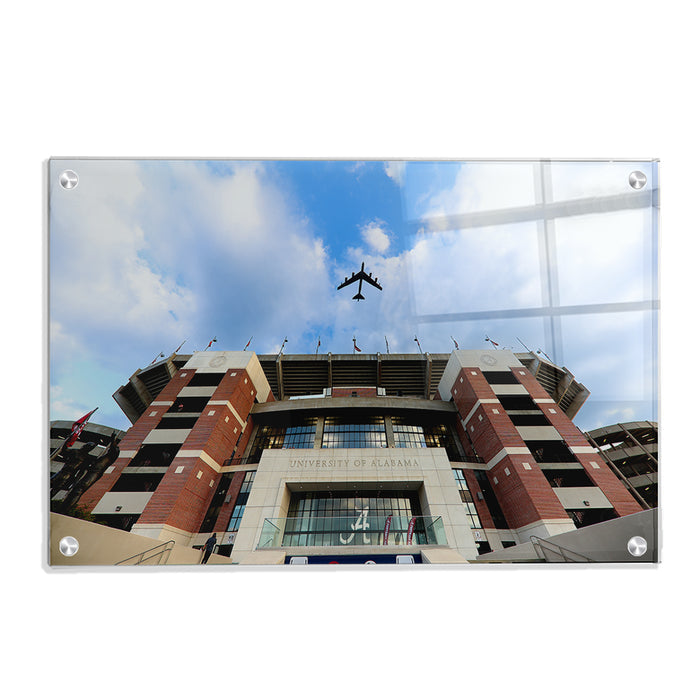 Alabama Crimson Tide - Bryant-Denny Flyover - College Wall Art #Acrylic