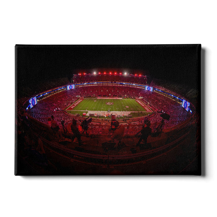 Alabama Crimson Tide - Crimson Lights Fish Eye - College Wall Art #Canvas