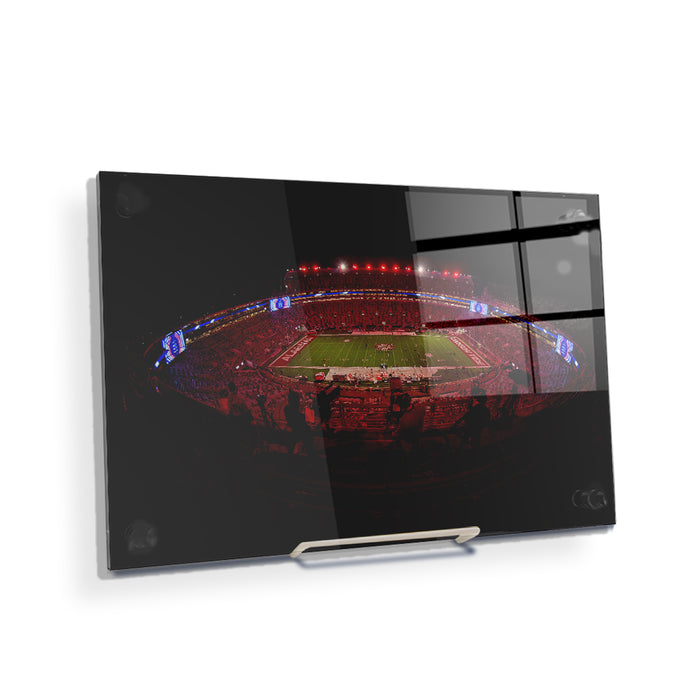 Alabama Crimson Tide - Crimson Lights Fish Eye - College Wall Art #Acrylic Mini