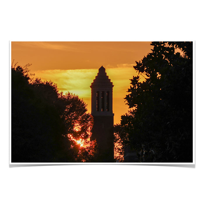 Alabama Crimson Tide - Denny Chimes Blaze - College Wall Art #Poster