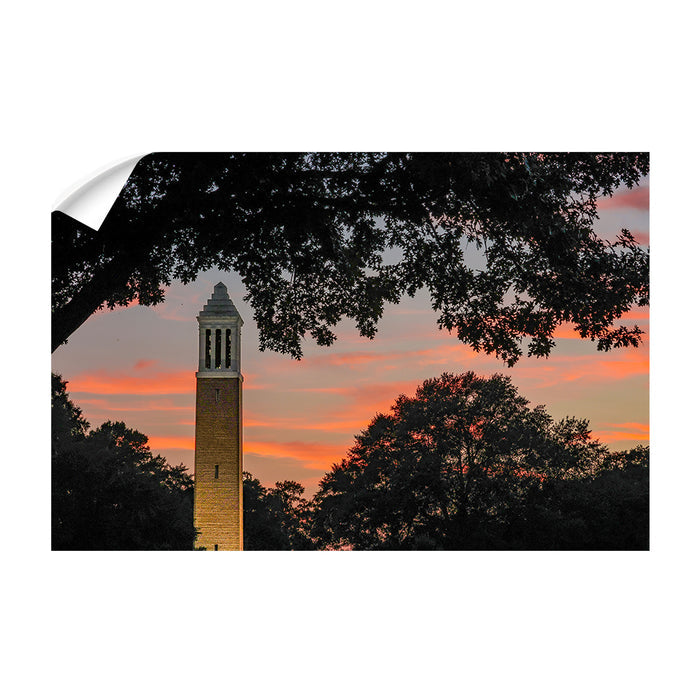 Alabama Crimson Tide - Denny Chimes Sunset - College Wall Art #Wall Decal