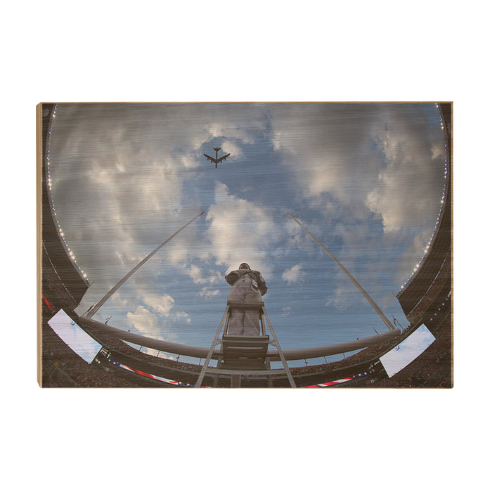 Alabama Crimson Tide - Fisheye Fly Over - College Wall Art #Wood