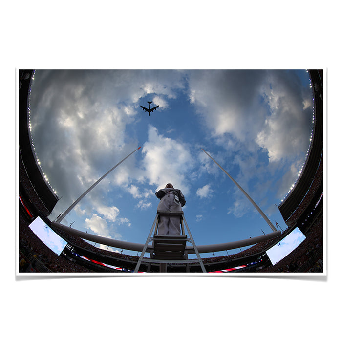 Alabama Crimson Tide - Fisheye Fly Over - College Wall Art #Poster