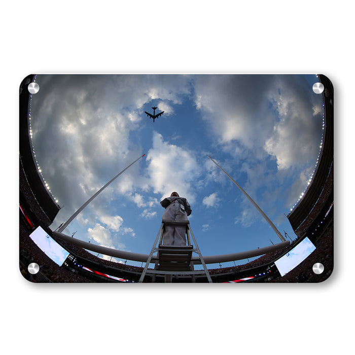 Alabama Crimson Tide - Fisheye Fly Over - College Wall Art #Metal