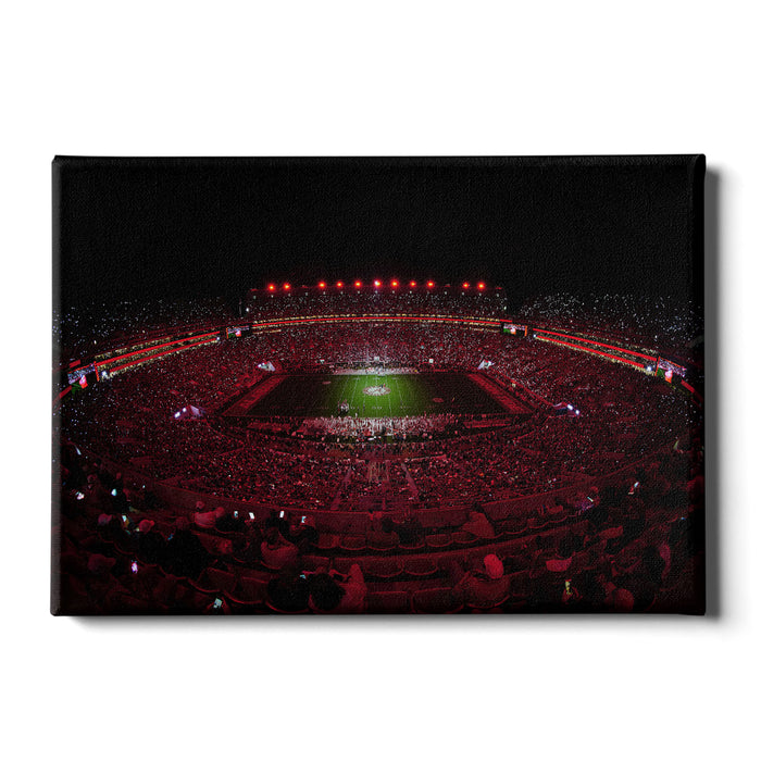 Alabama Crimson Tide - Light Up A Crimson Bryant Denny - College Wall Art #Canvas