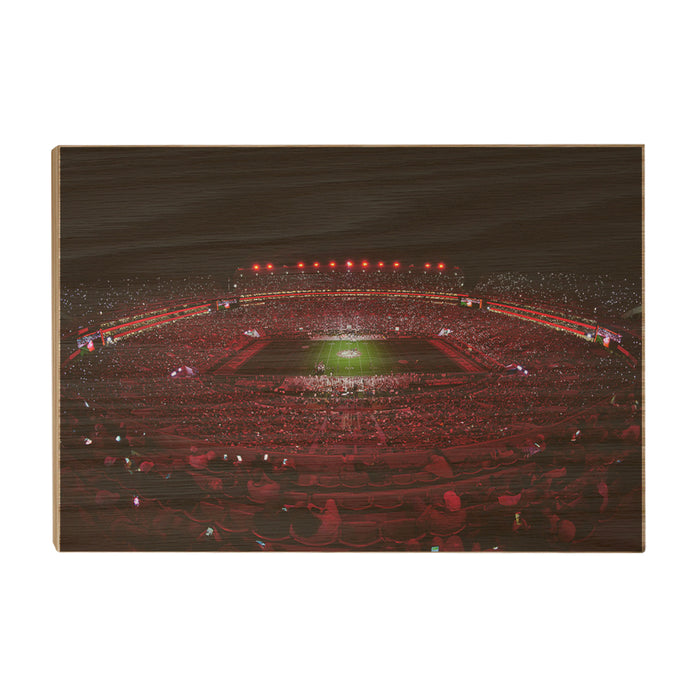 Alabama Crimson Tide - Light Up A Crimson Bryant Denny - College Wall Art #Wood