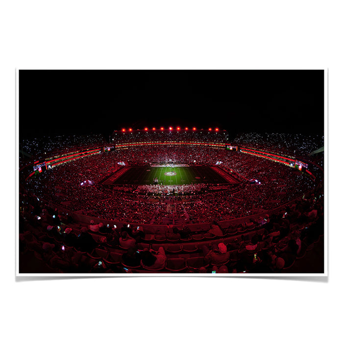 Alabama Crimson Tide - Light Up A Crimson Bryant Denny - College Wall Art #Poster