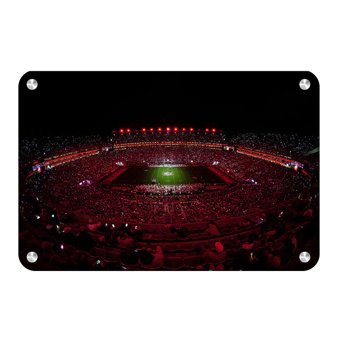 Alabama Crimson Tide - Light Up A Crimson Bryant Denny - College Wall Art #Metal