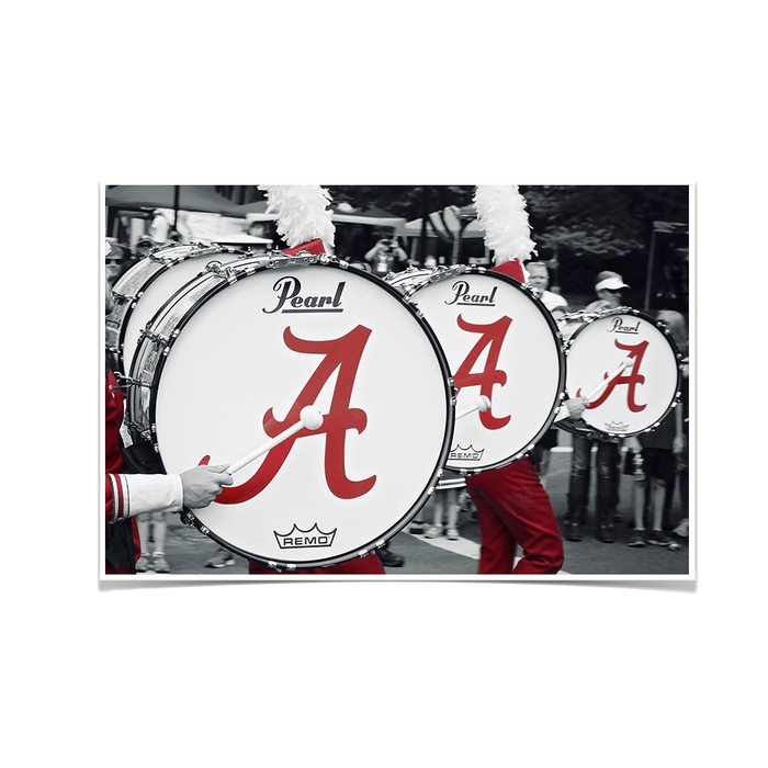 Alabama Crimson Tide - MDB Drums - College Wall Art #Poster