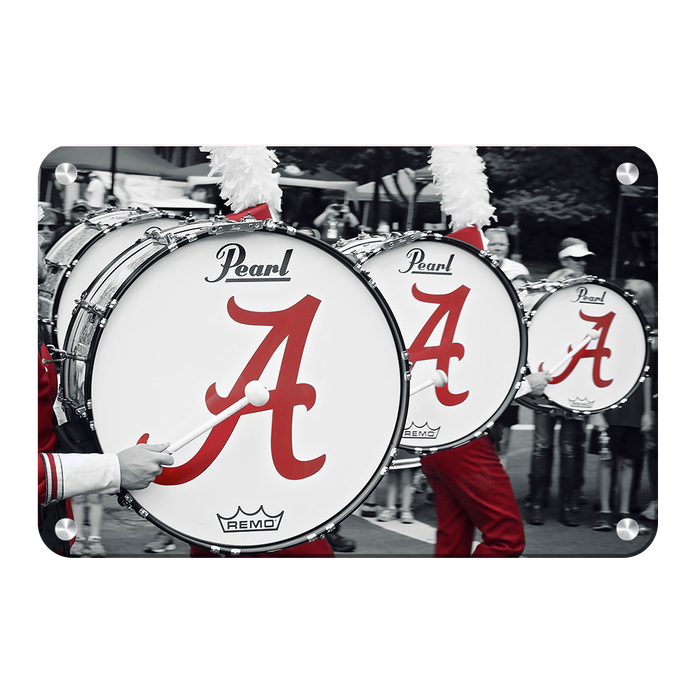 Alabama Crimson Tide - MDB Drums - College Wall Art #Metal