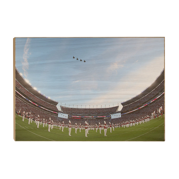 Alabama Crimson Tide - Million Dollar Flyover - College Wall Art #Wood