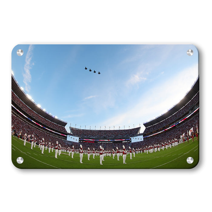 Alabama Crimson Tide - Million Dollar Flyover - College Wall Art #Metal