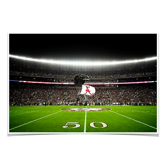 Alabama Crimson Tide - Pin Point Landing - College Wall Art #Poster