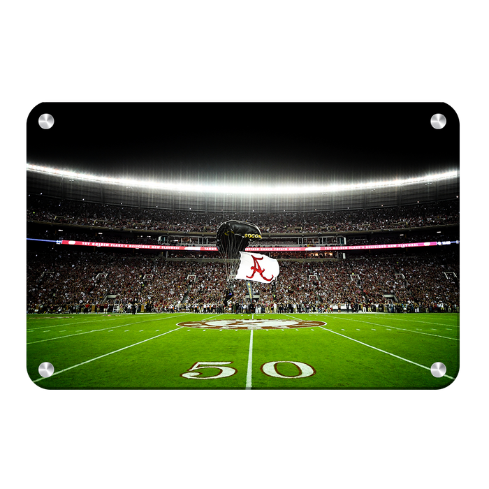 Alabama Crimson Tide - Pin Point Landing - College Wall Art #Metal