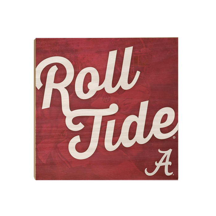 Alabama Crimson Tide - Roll Tide A - College Wall Art #Wood