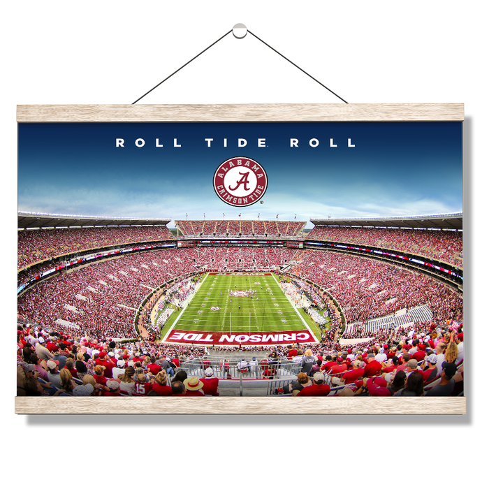 Alabama Crimson Tide - Roll Tide Roll - College Wall Art #Hanging Canvas