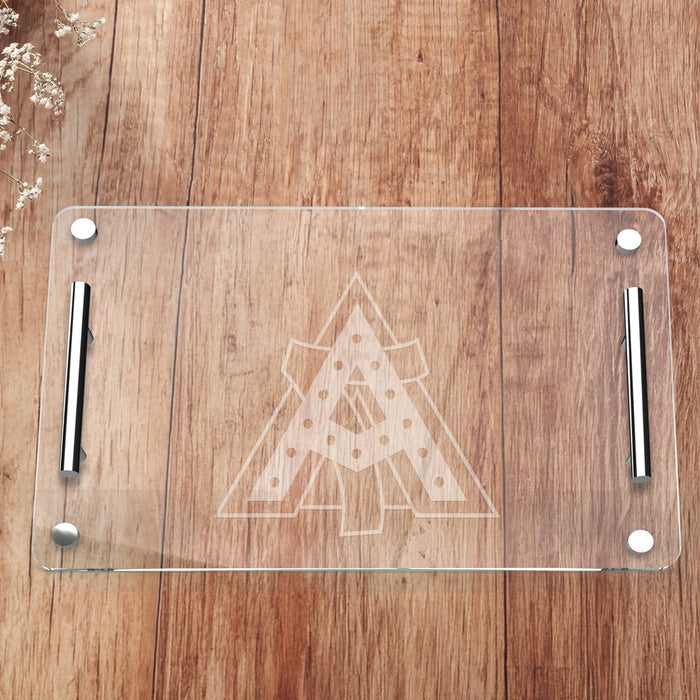 Alpha Gamma Delta - Alpha Gamma Delta Frosted Badge Charcuterie Tray