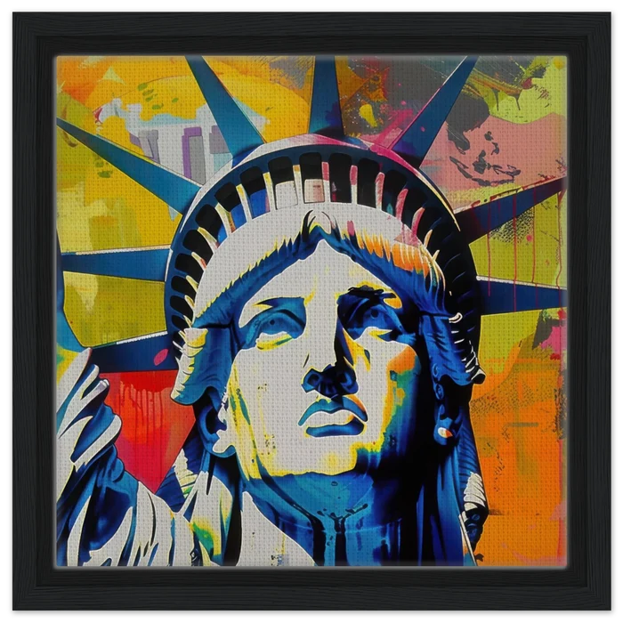 30x30 cm / 12x12″ / Framed Canvas