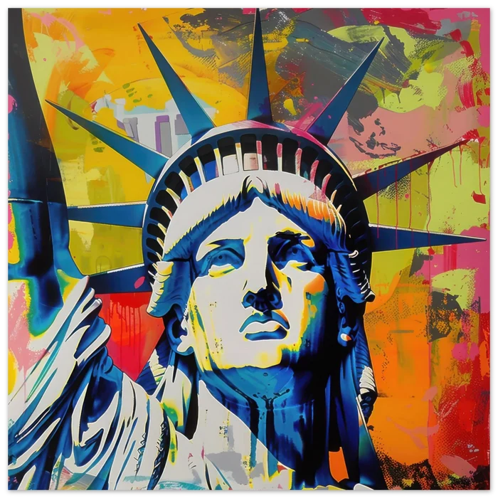 American pop art abstract art style - Shop Ai Art WebShop - Digital Art online Store