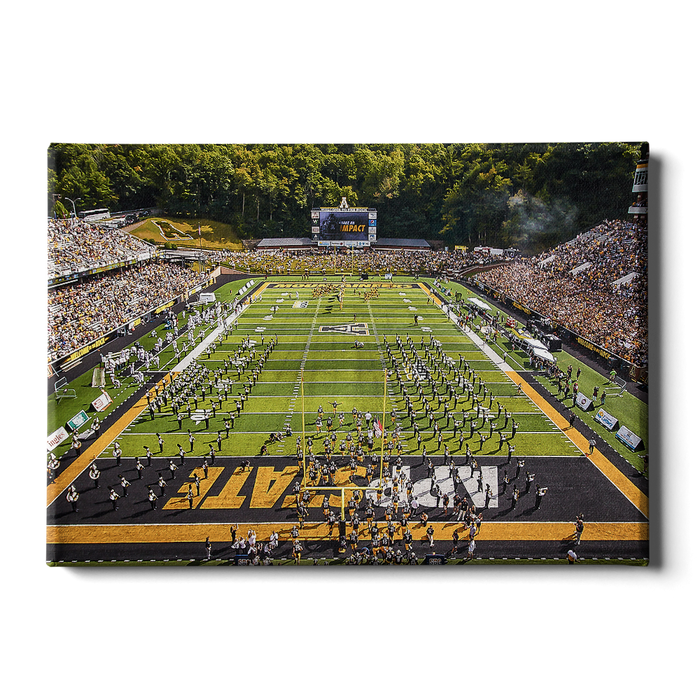 Appalachian State Mountaineers - End Zone View Enter Mountaineers - College Wall Art #Canvas