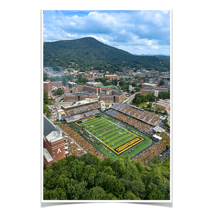 Appalachian State Mountaineers - Kidd Brewer Stadium Aerial #Poster