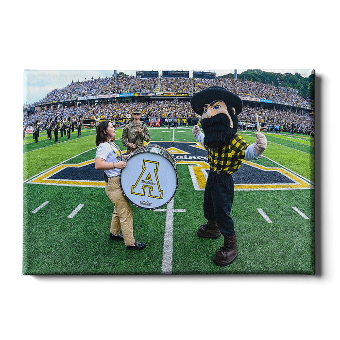 Appalachian State Mountaineers - Yosef Drum - College Wall Art #Canvas