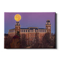 Arkansas Razorbacks - Moon Over Old Main - College Wall Art #Canvas