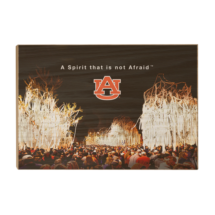 Auburn Tigers - A Spirit That Is Not Afraid - College Wall Art#Wood