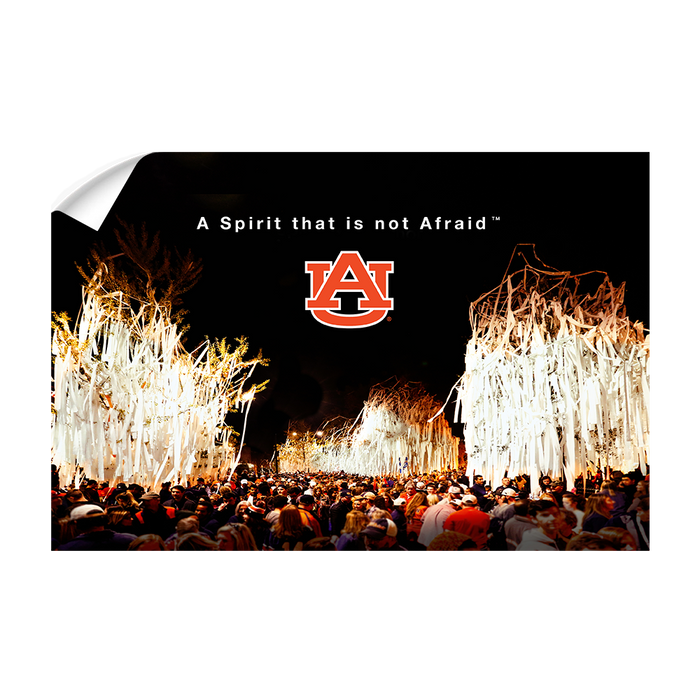Auburn Tigers - A Spirit That Is Not Afraid - College Wall Art#Wall Decal