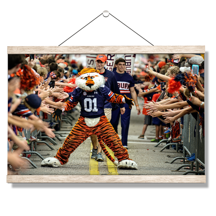 Auburn Tigers - Aubie at the Tiger Walk - College Wall Art #Hanging Canvas